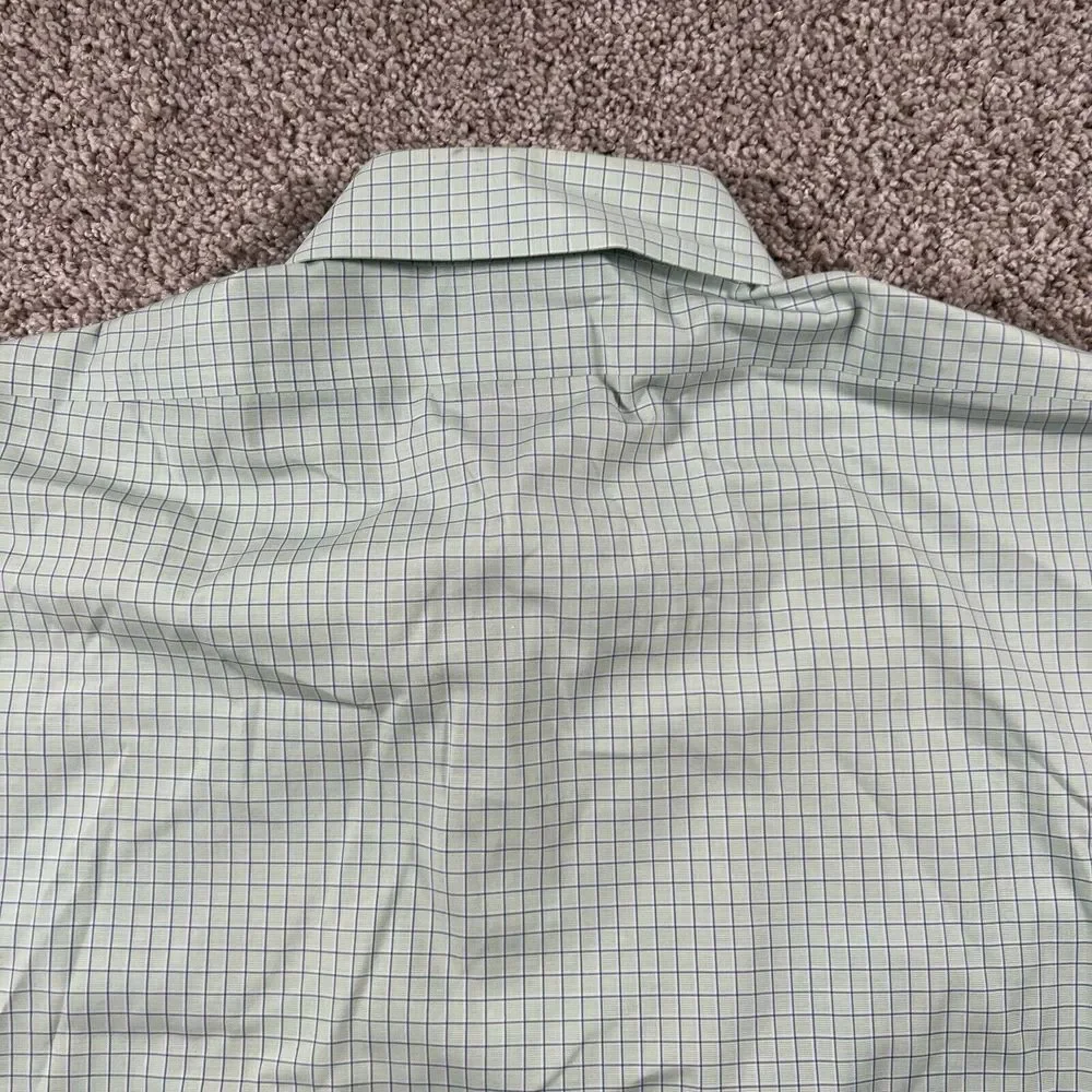 Vintage Brooks Brothers 346 Shirt Men 17.5-4/5 Plaid Slim Fit Classiccore Pocket - Picture 15 of 16